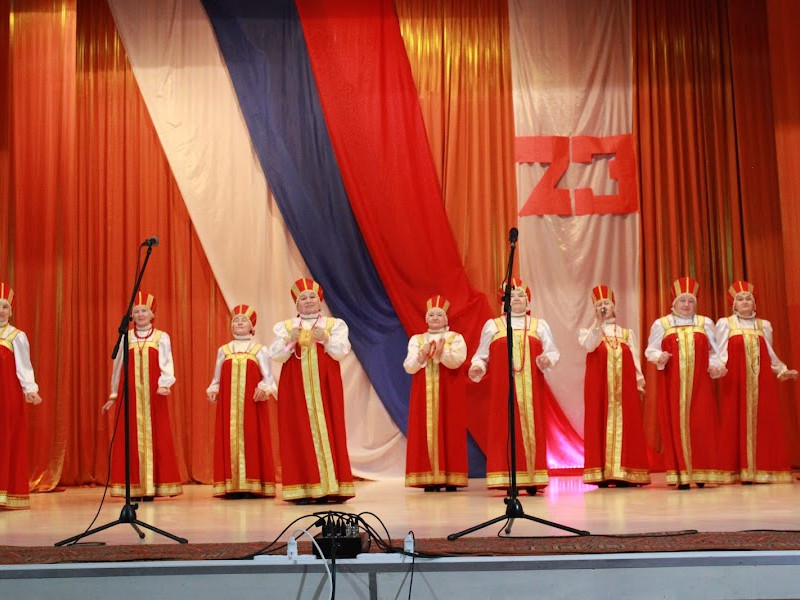Праздничный концерт к Дню защитника Отечества.